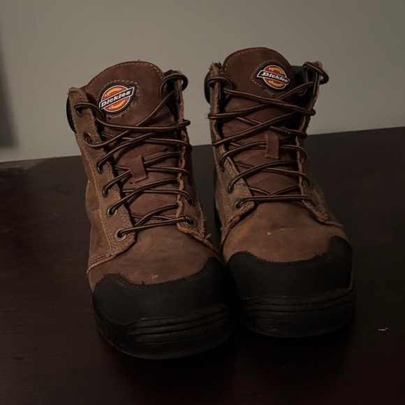 Dickies Men's Dark Brown Lace-Up Boots - Picture 1 of 4